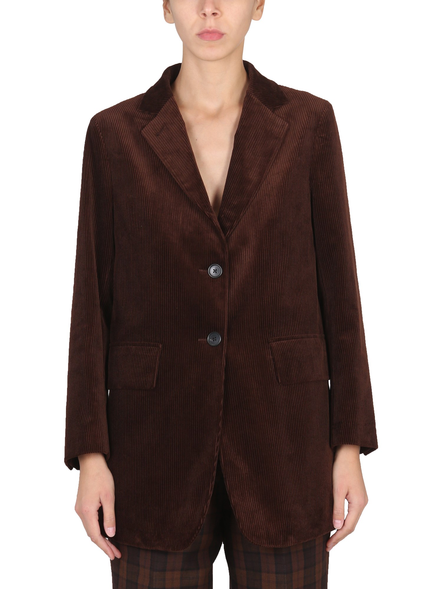 Shop Margaret Howell Single-breasted Jacket In Brown