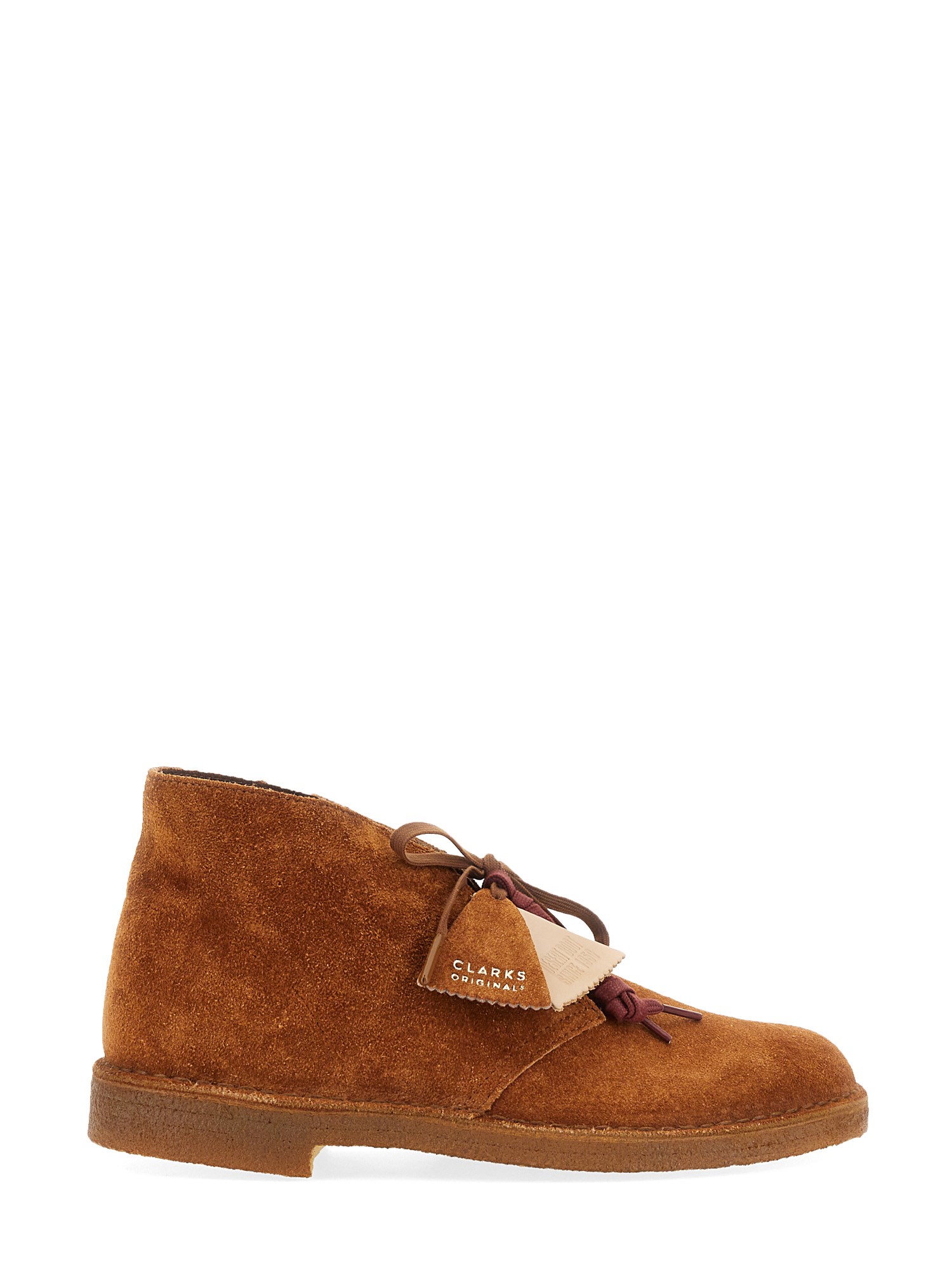 Shop Clarks Desert Boot In Beige