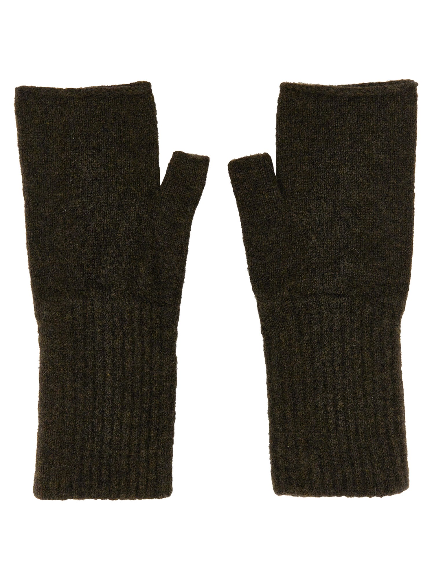 Margaret Howell Wool Fingerless Gloves In Charcoal | ModeSens