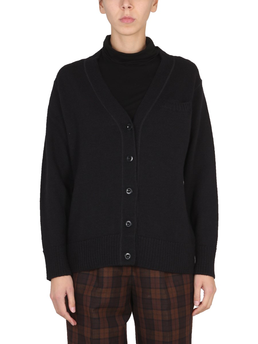 MARGARET HOWELL CARDIGAN CON BOTTONI IN LANA