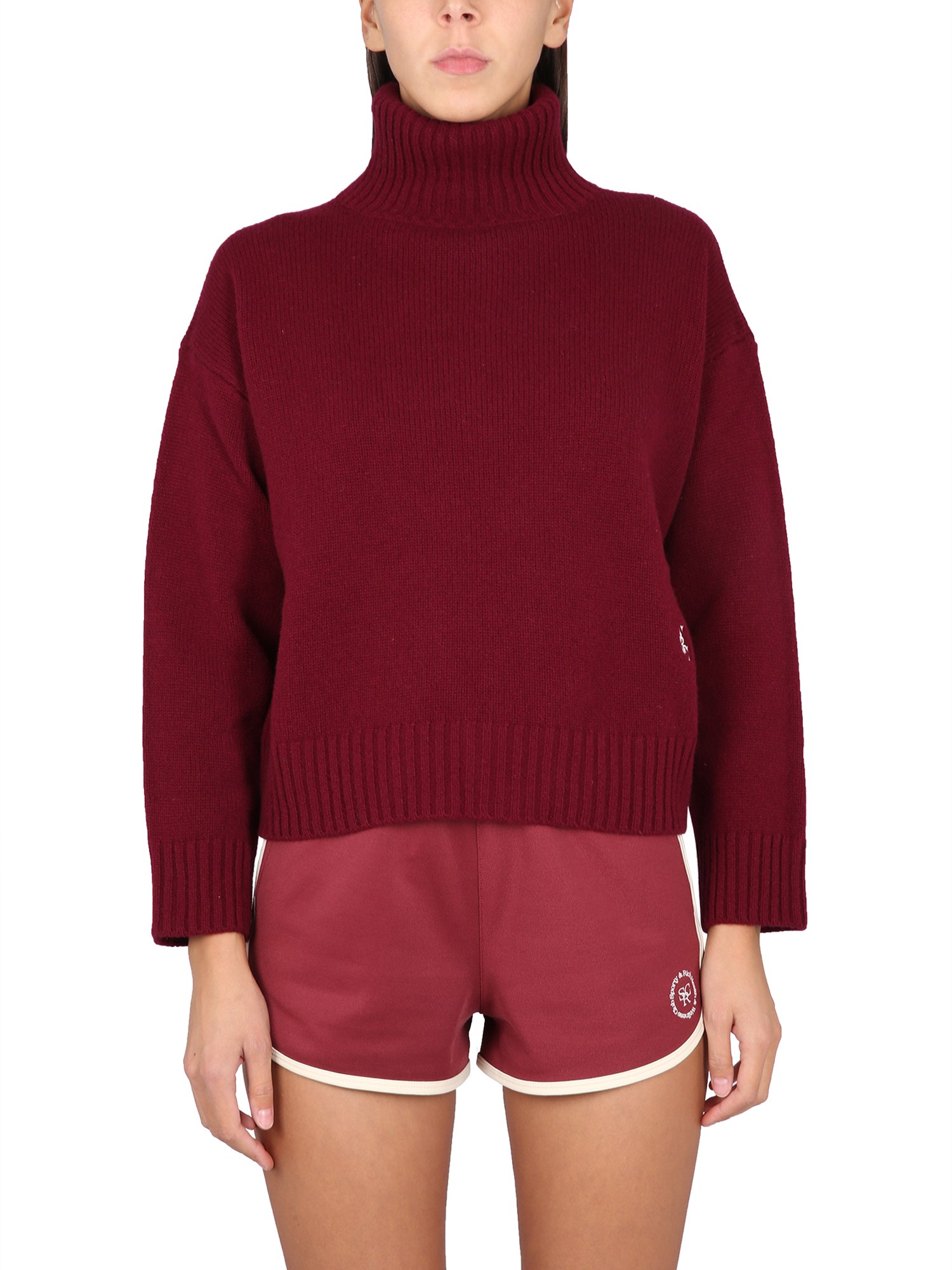 Sporty And Rich Src Turtleneck Sweater In Purple