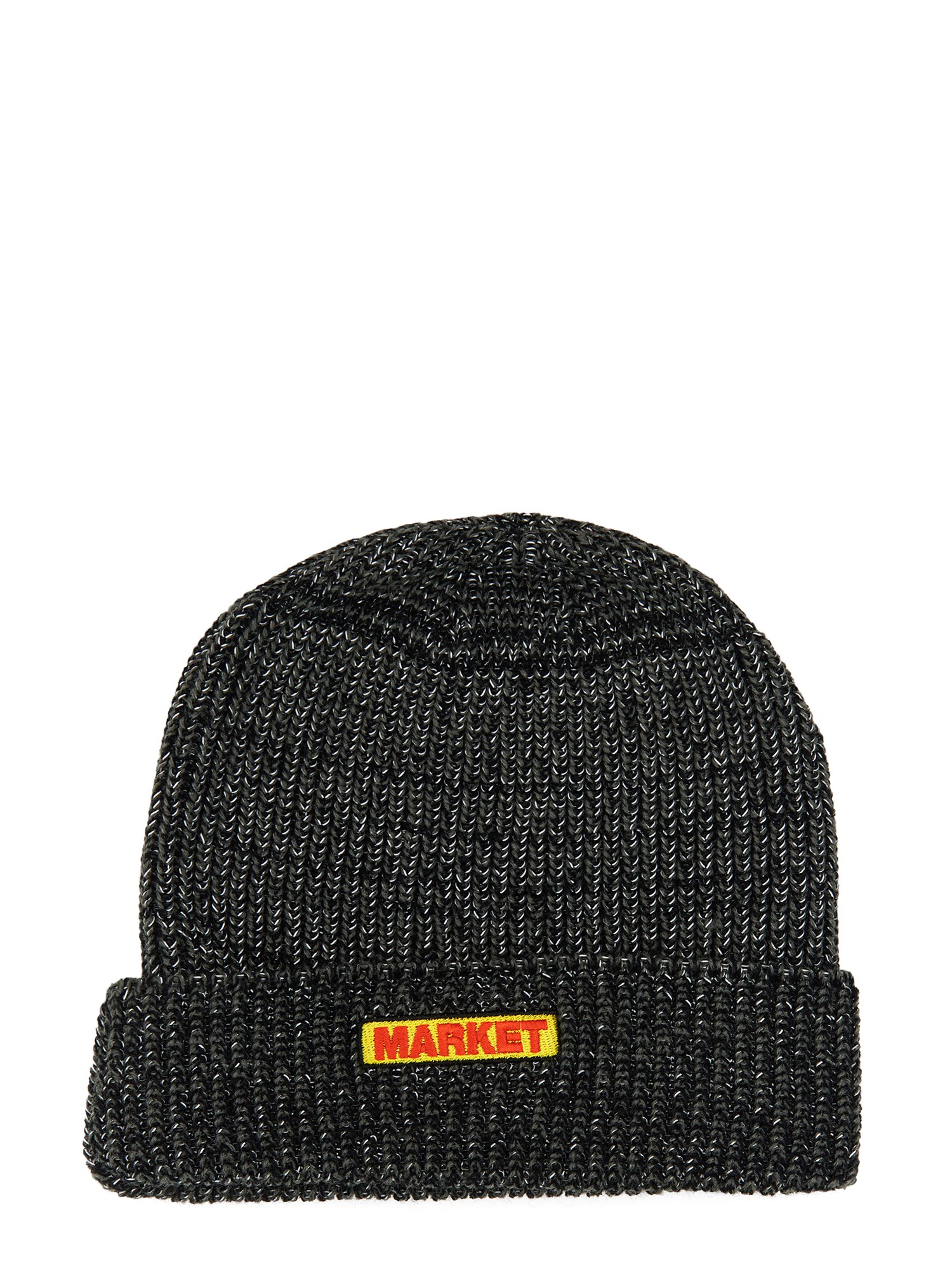 Shop Market Cap With Logo In Black