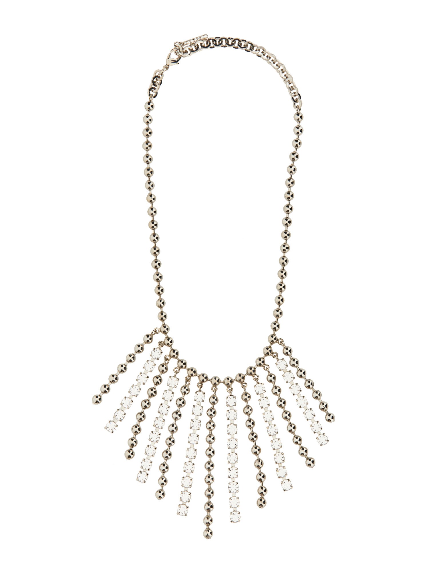 alessandra rich crystal and chain necklace with bangs