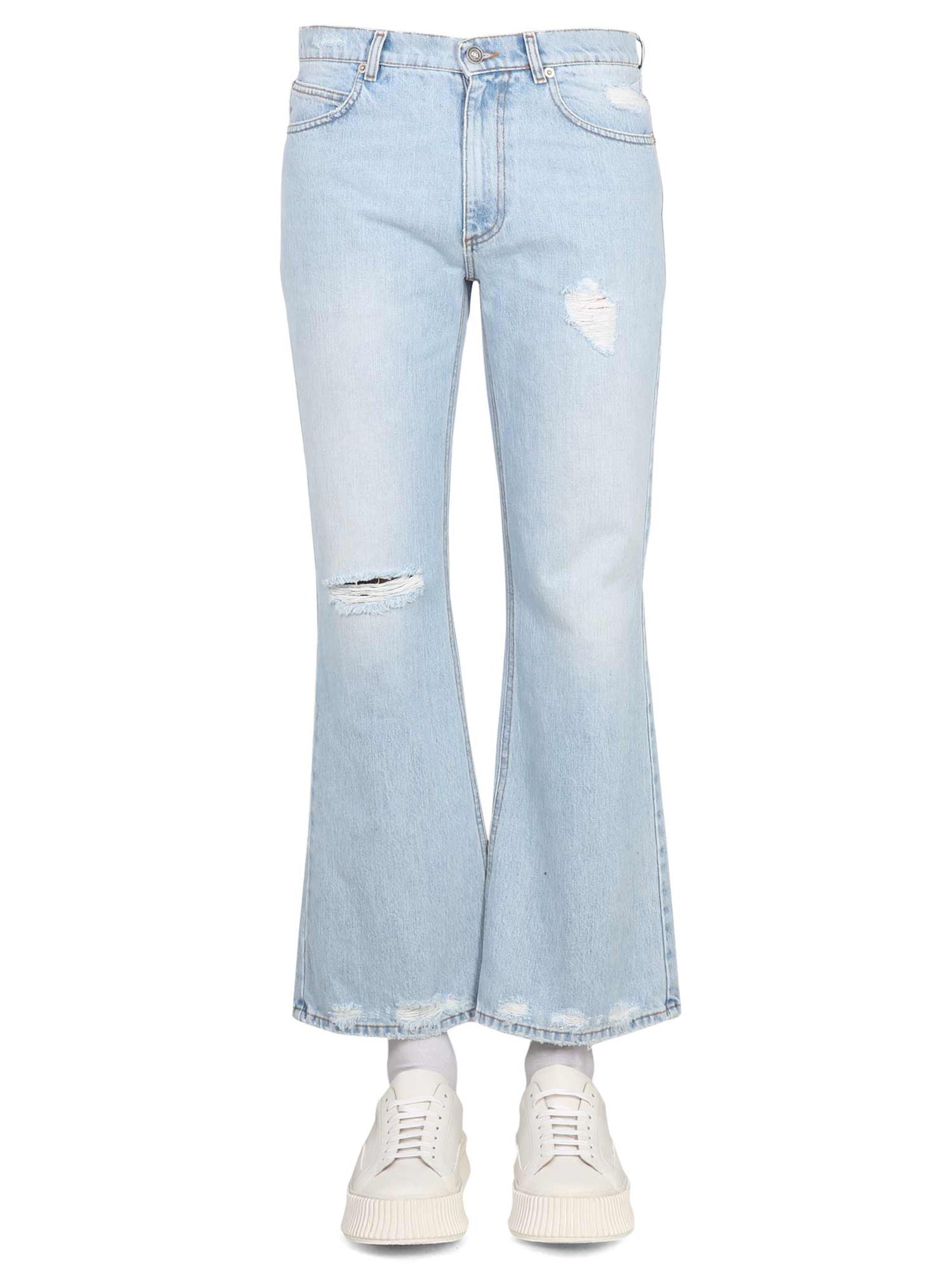 Shop Erl Jeans In Denim In Blue