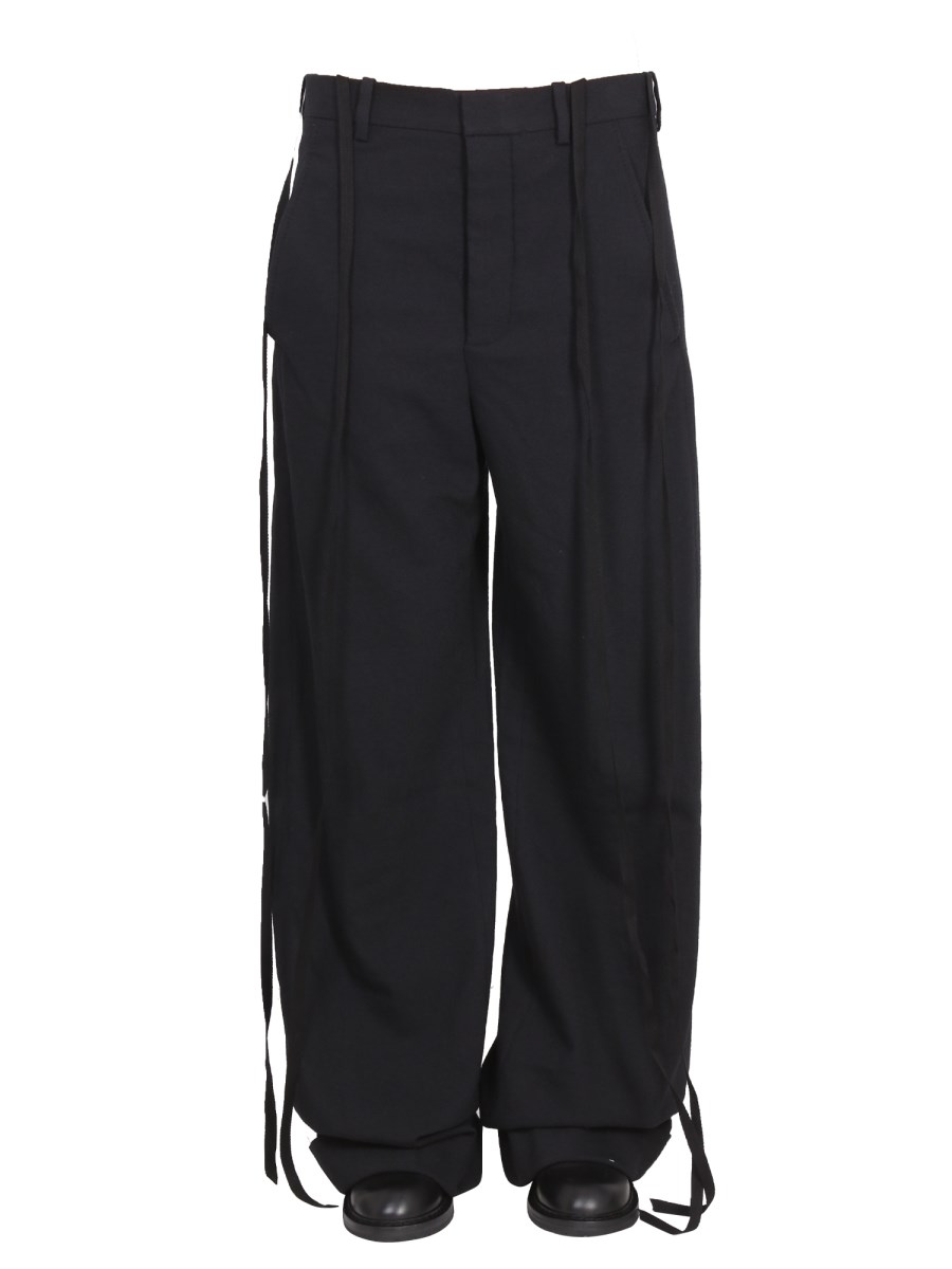 ANN DEMEULEMEESTER ワイドスラックスパンツ Ann Demeulemeester trouser
