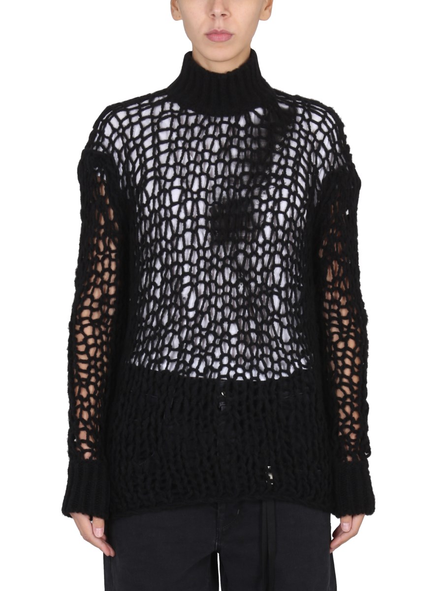 ANN DEMEULEMEESTER MAGLIA LEONTINE IN LANA