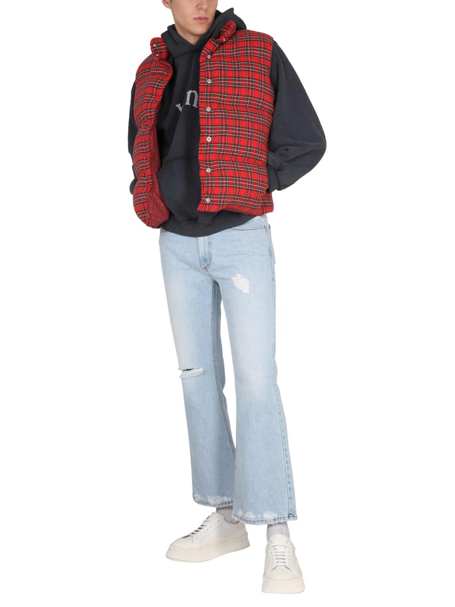 ERL - PADDED VEST WITH TARTAN PATTERN - Eleonora Bonucci
