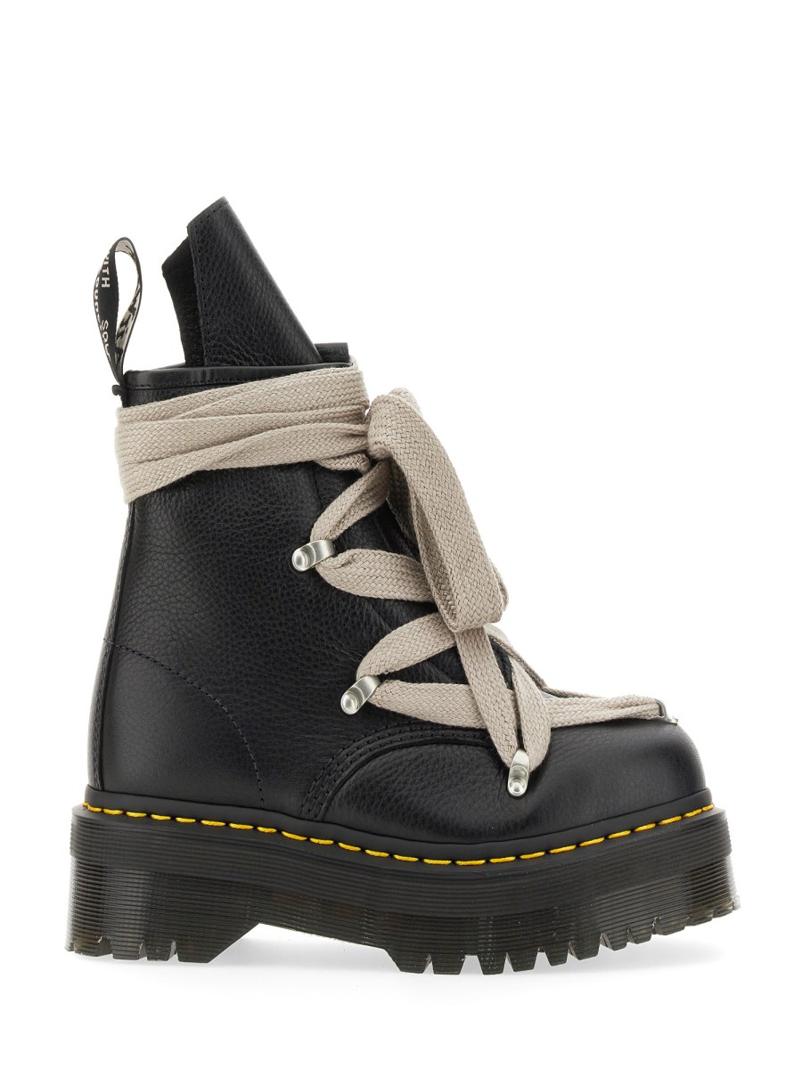 DR. MARTENS X RICK OWENS - QUAD SUN LEATHER BOOT - Eleonora Bonucci