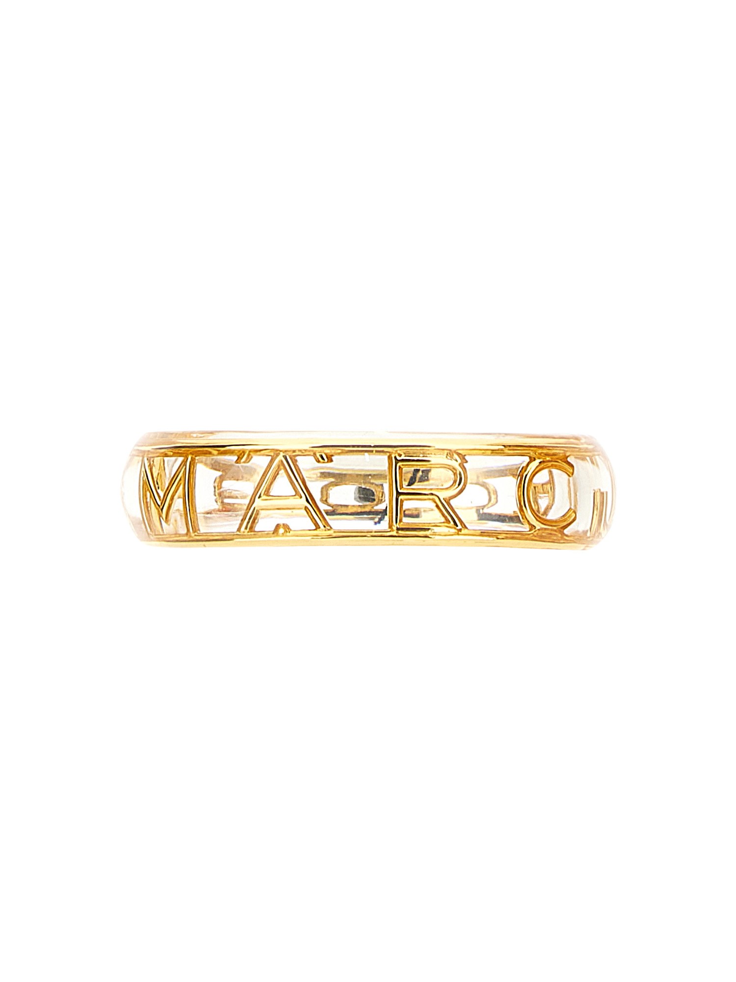 Marc Jacobs Logo Bracelet In Gold