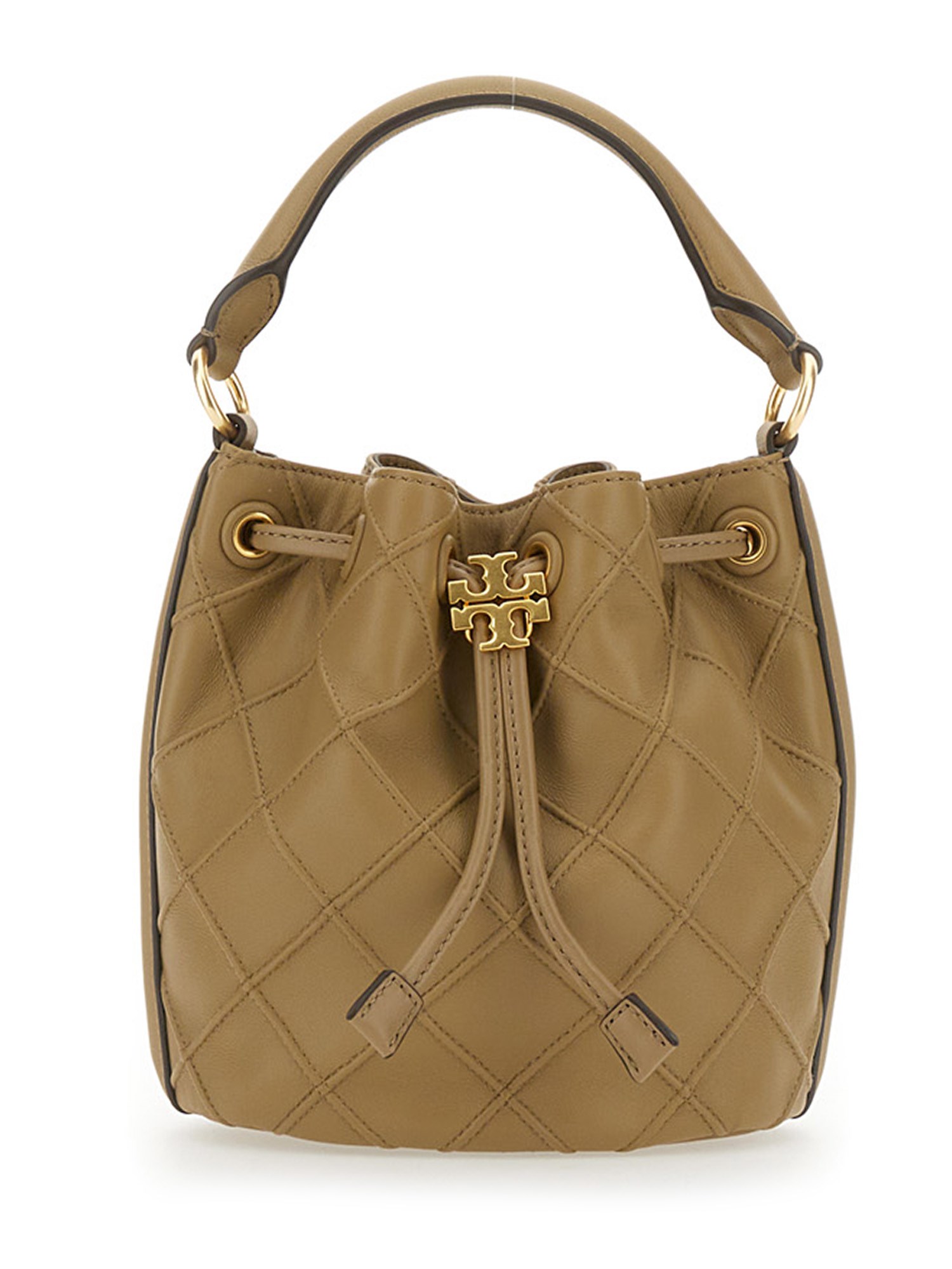 TORY BURCH - FLEMING LEATHER BUCKET BAG - Eleonora Bonucci