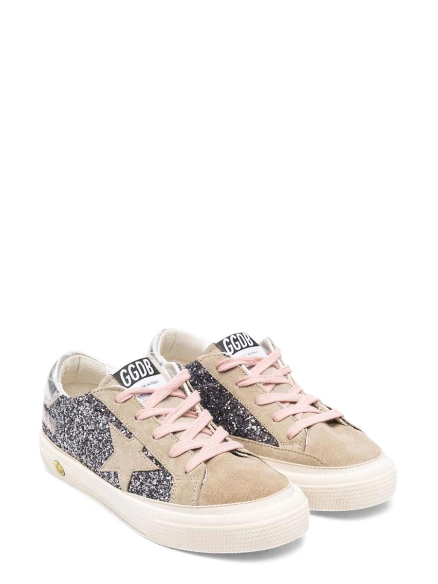 Golden goose cheap may glitter sneakers