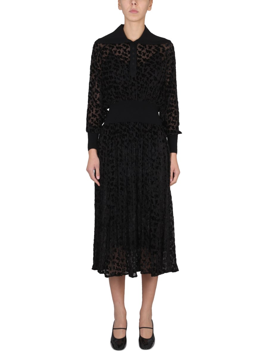 【Tory Burch】ベルベット devoreミディドレス TORY BURCH - DEVORÉ VELVET DRESS - Eleonora Bonucci