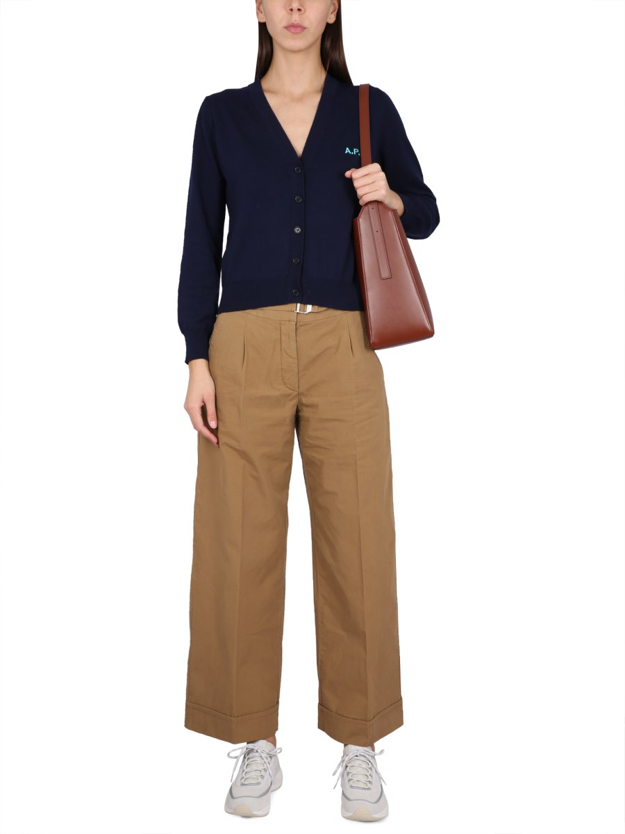 CARDIGAN CON RICAMO LOGO