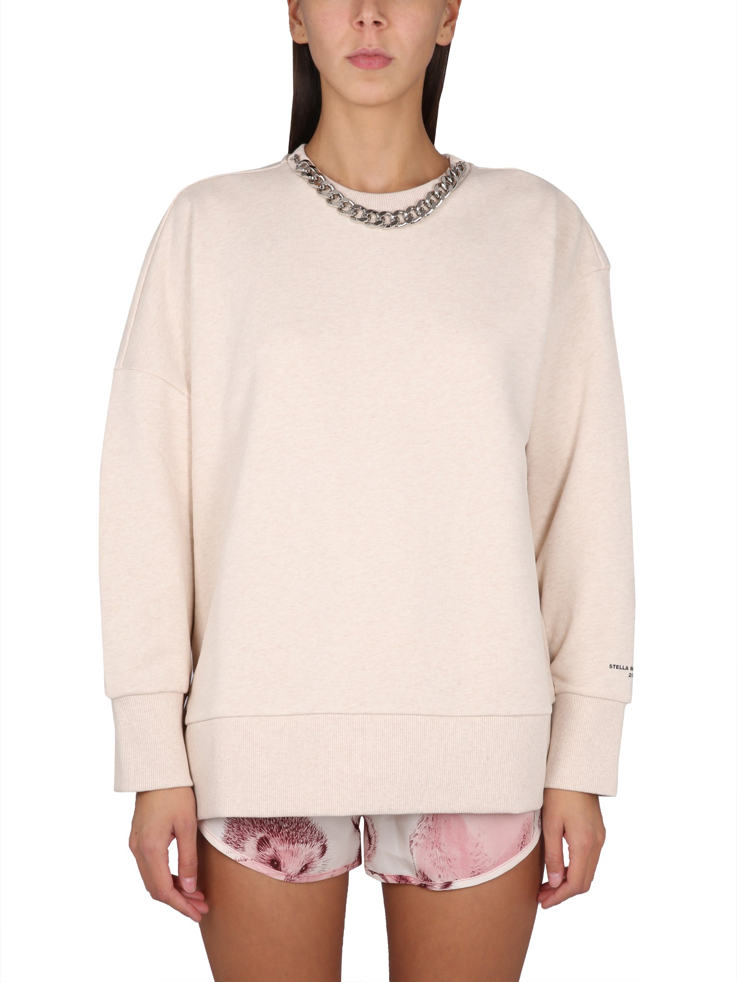 Stella Mccartney Truelife Oversized Sweatshirt In White