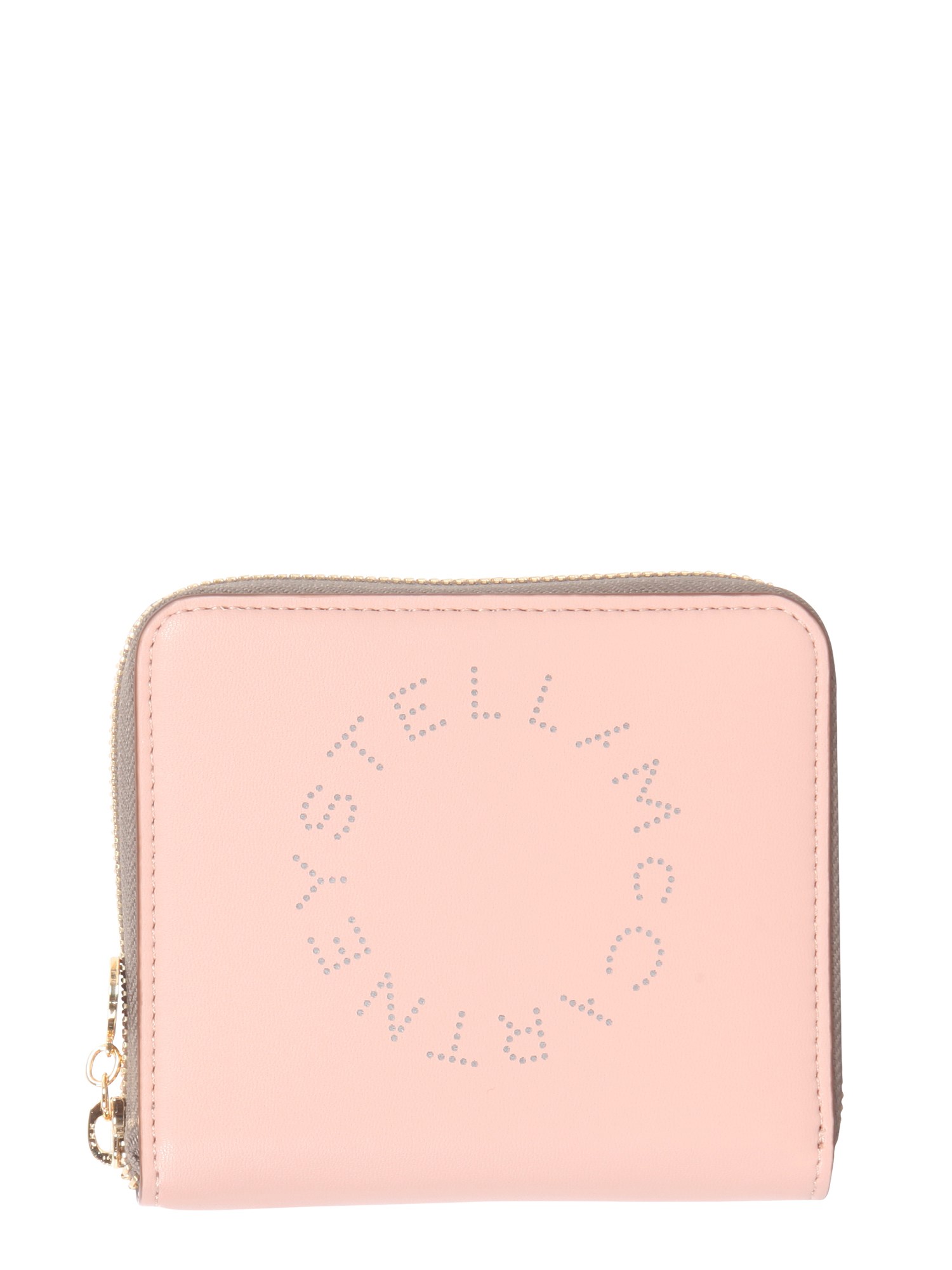 Stella Mccartney Zipped Wallet In Powder