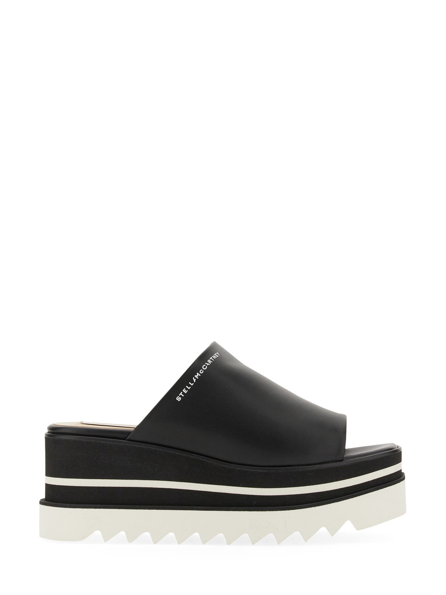 Shop Stella Mccartney Sneakelyse Sandals Eco In Black