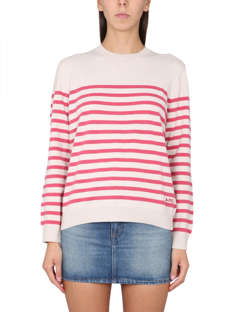 Apc hot sale striped sweater