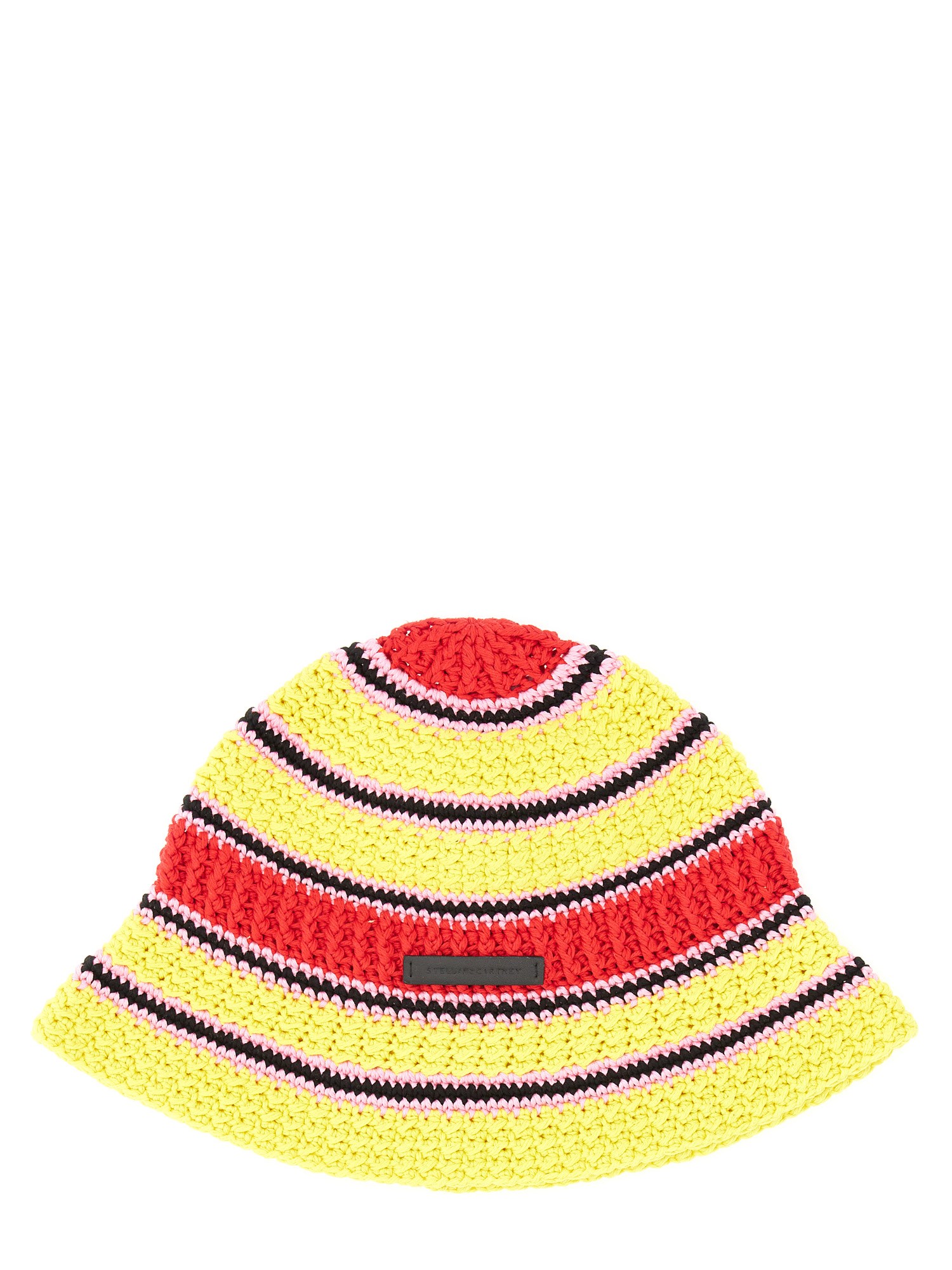 Stella Mccartney Crochet Bucket Hat In Multicolour