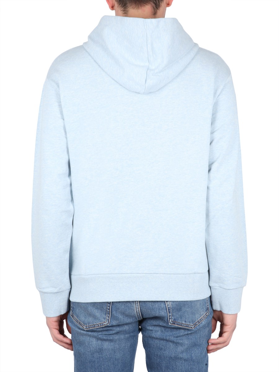 A.P.C. - COTTON LARRY HOODIE WITH MICRO LOGO - Eleonora Bonucci