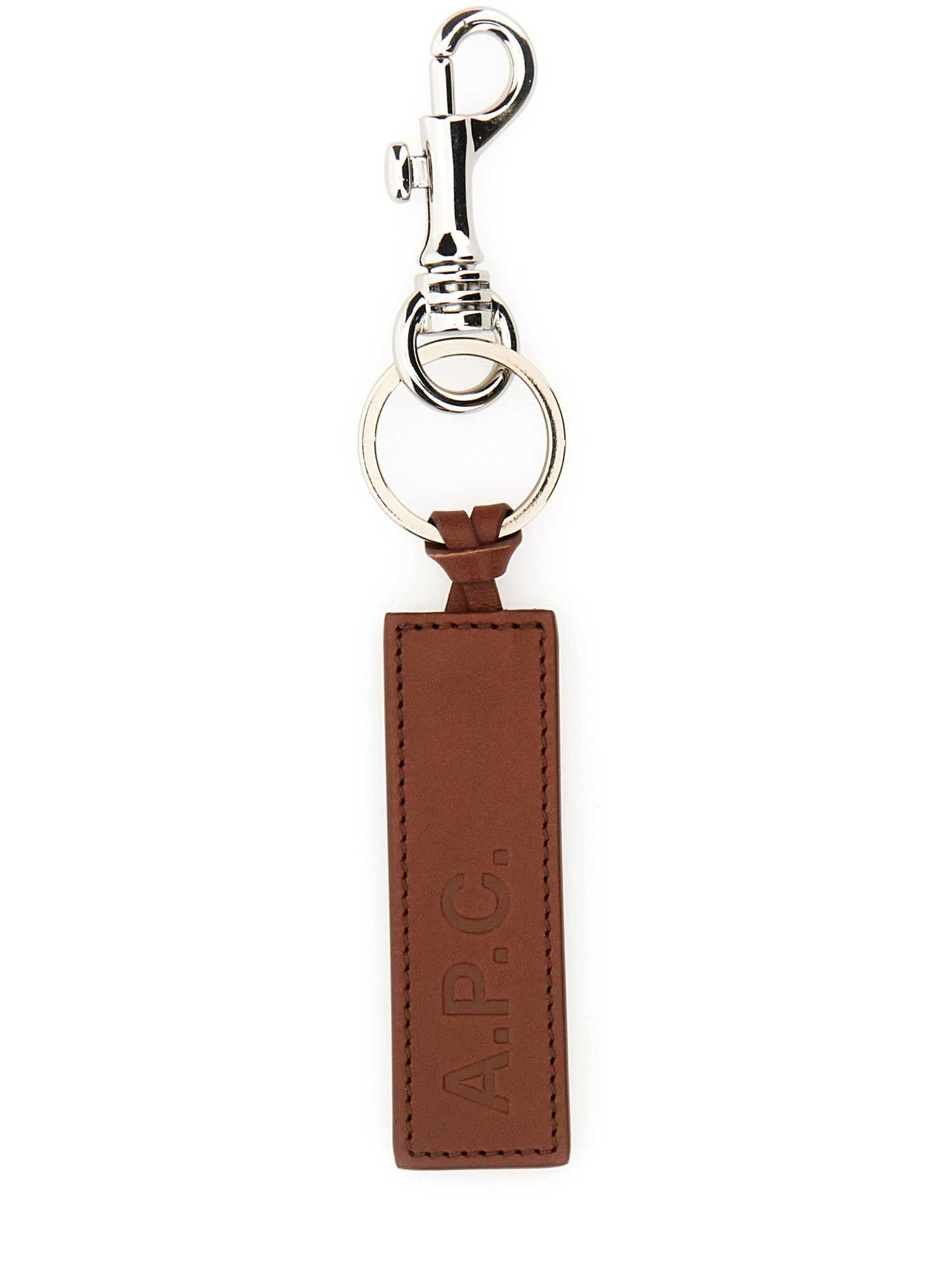 Apc Key Ring With Logo In Brown