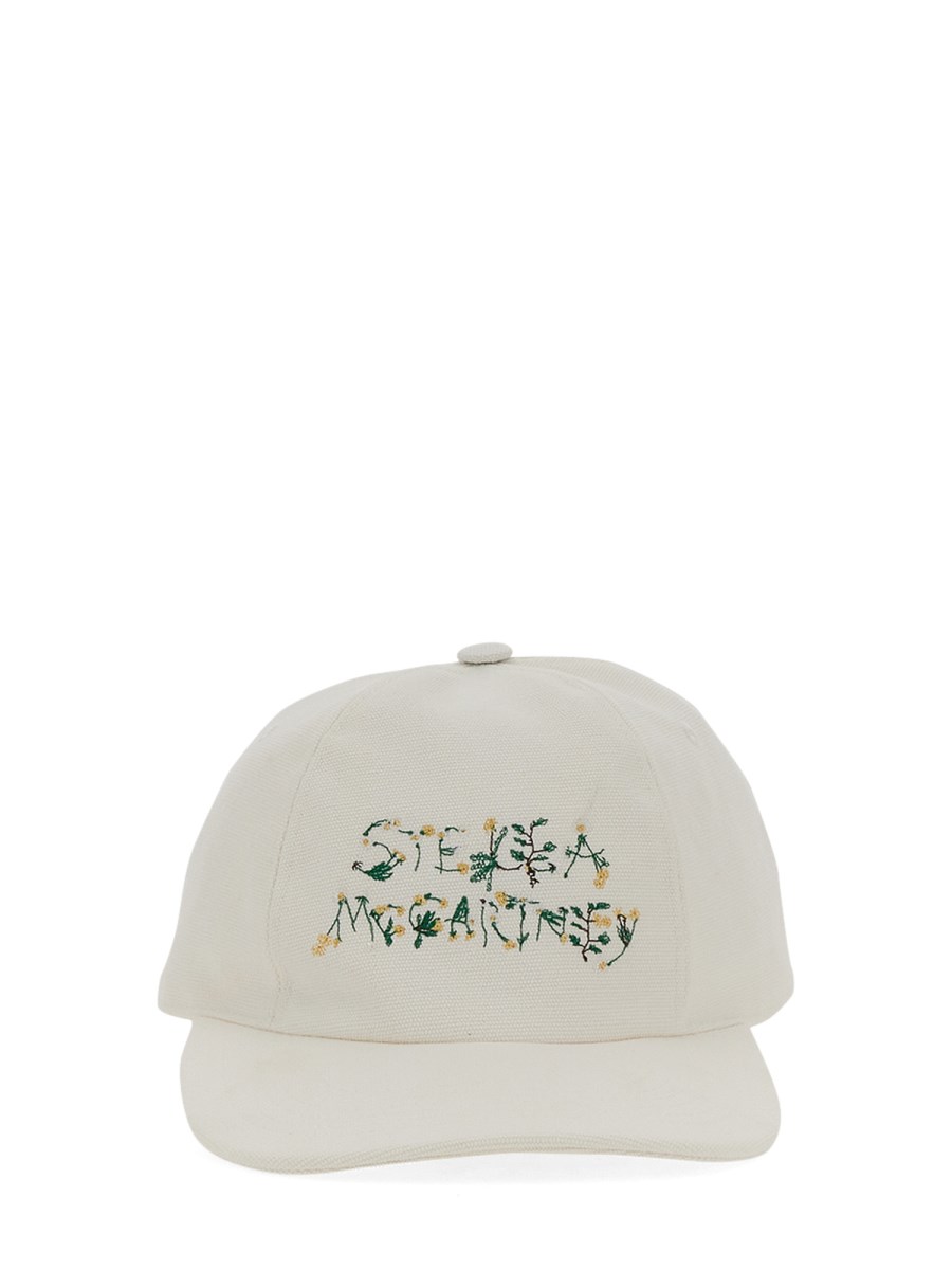 STELLA McCARTNEY CAPPELLO DA BASEBALL IN COTONE CON LOGO