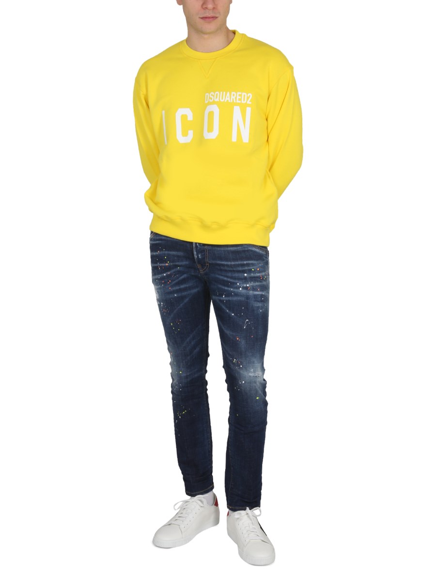 Dsquared2 sale yellow sweatshirt