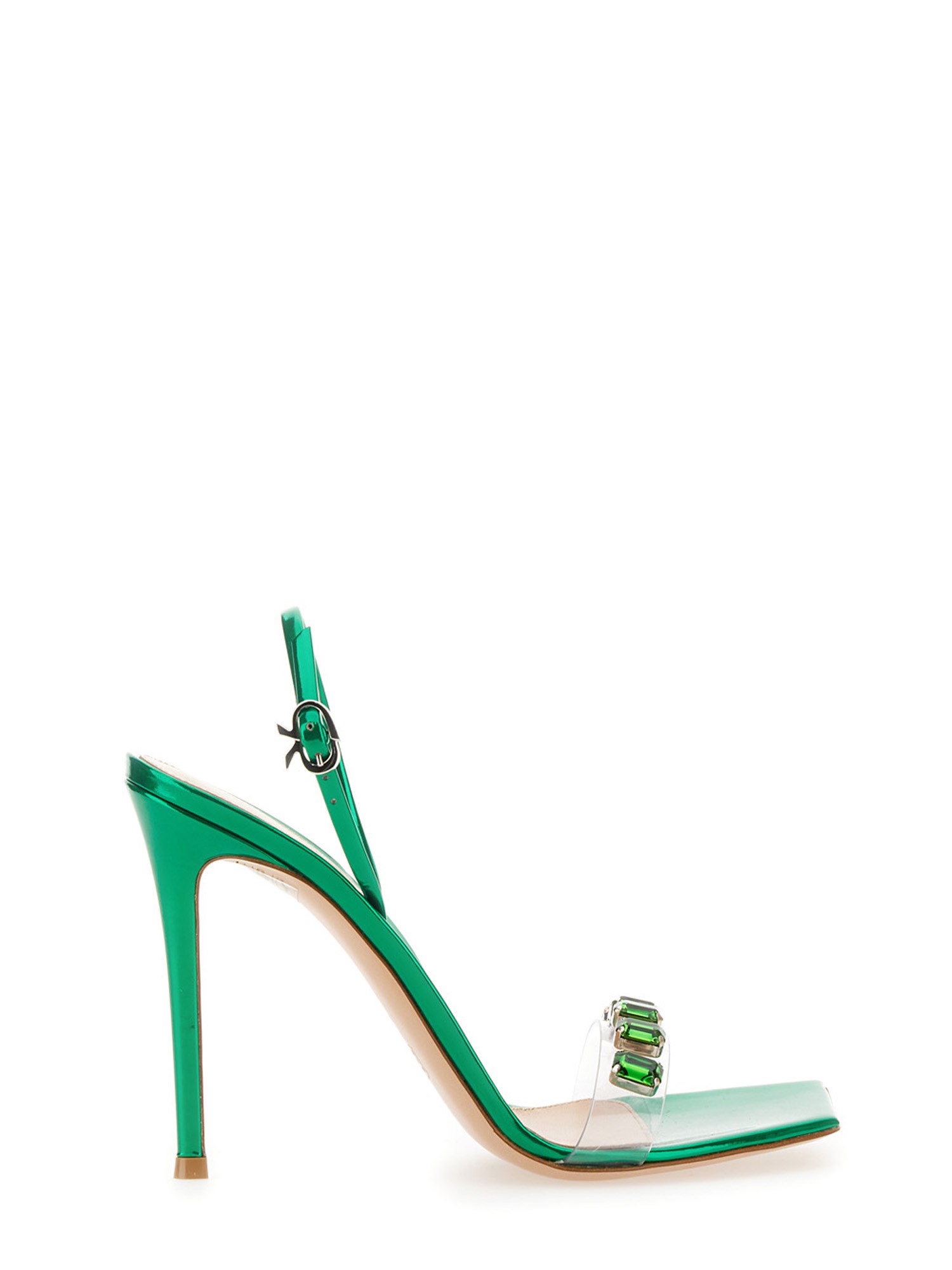 Shop Gianvito Rossi Candy Ribbon Sandal In Green