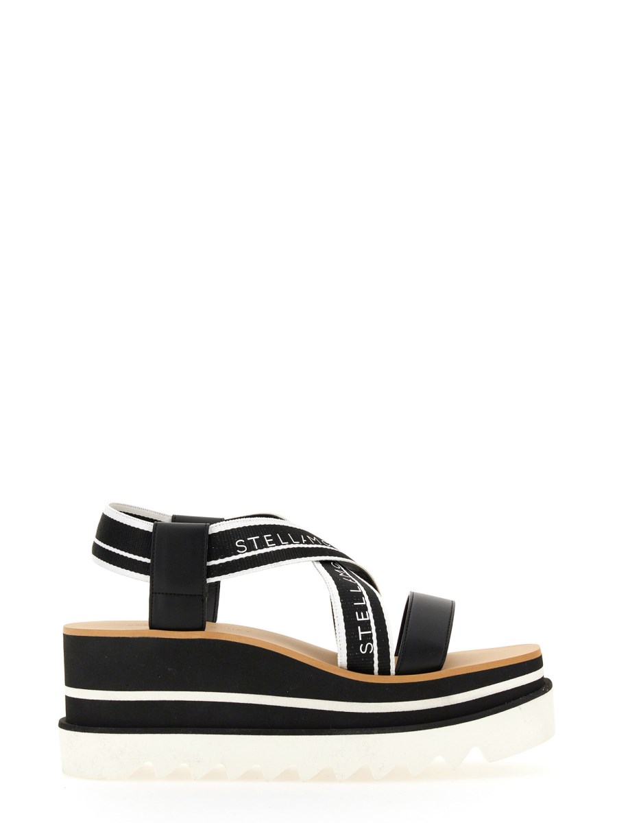 STELLA McCARTNEY - SNEAK-ELYSE SANDAL WITH STRIPED PLATFORM