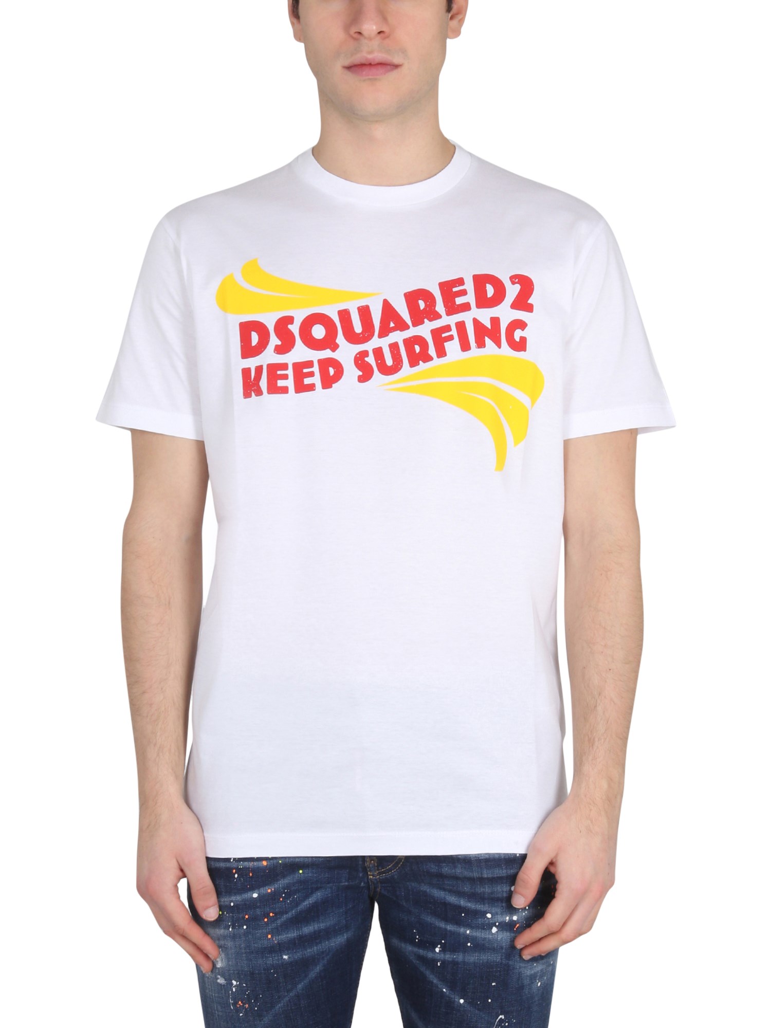 dsquared logo print t-shirt