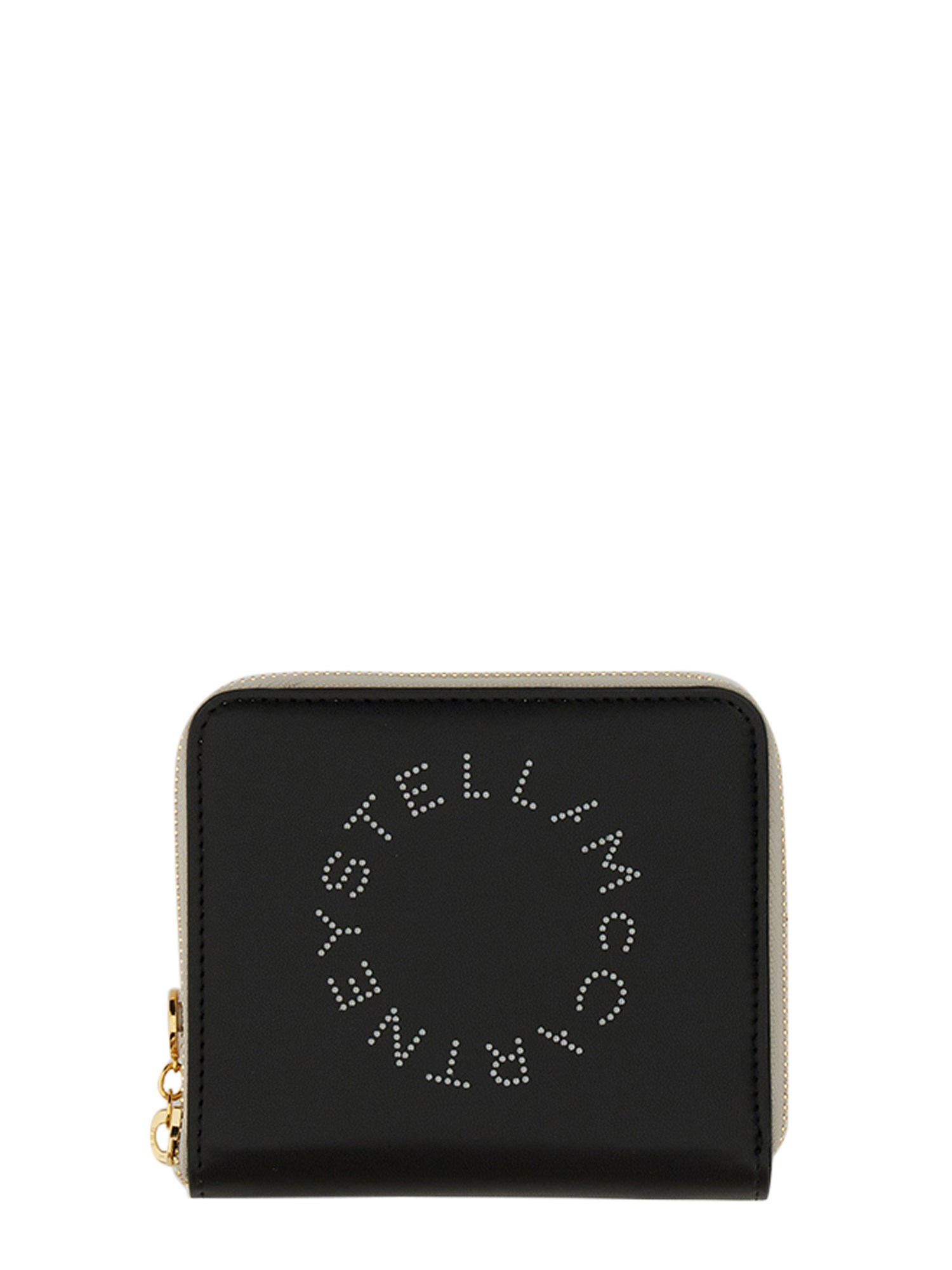 Stella Mccartney Zipped Wallet In Black