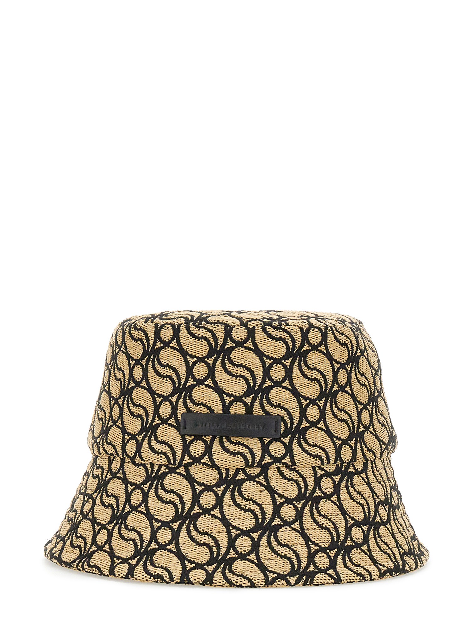 Shop Stella Mccartney Bucket Hat With Logo In Multicolour