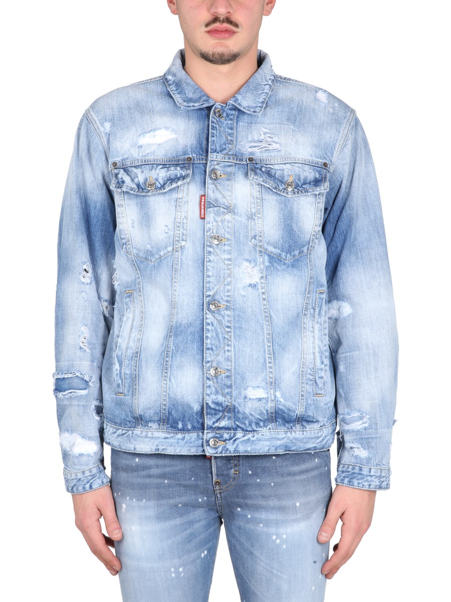 DSQUARED DELAVE DENIM JACKET Eleonora Bonucci