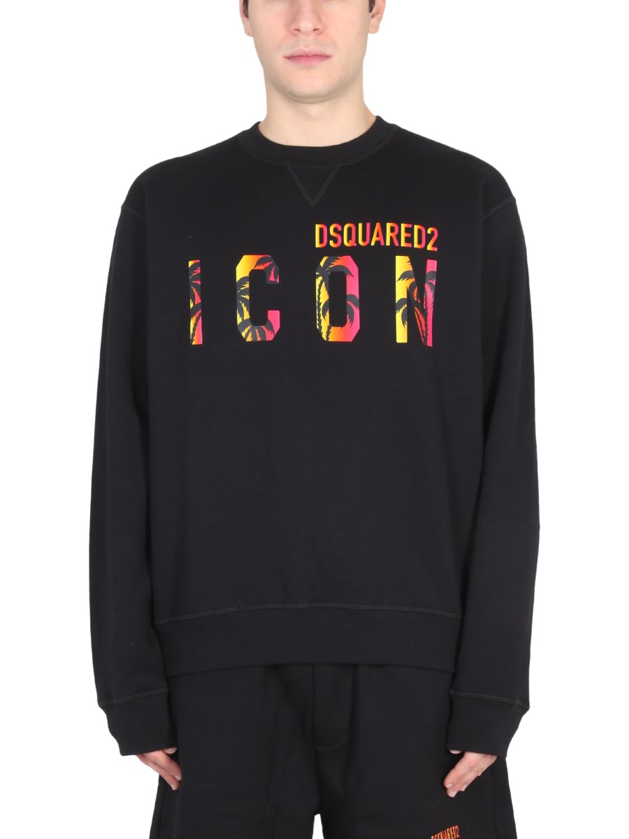 Black dsquared sweatshirt hot sale