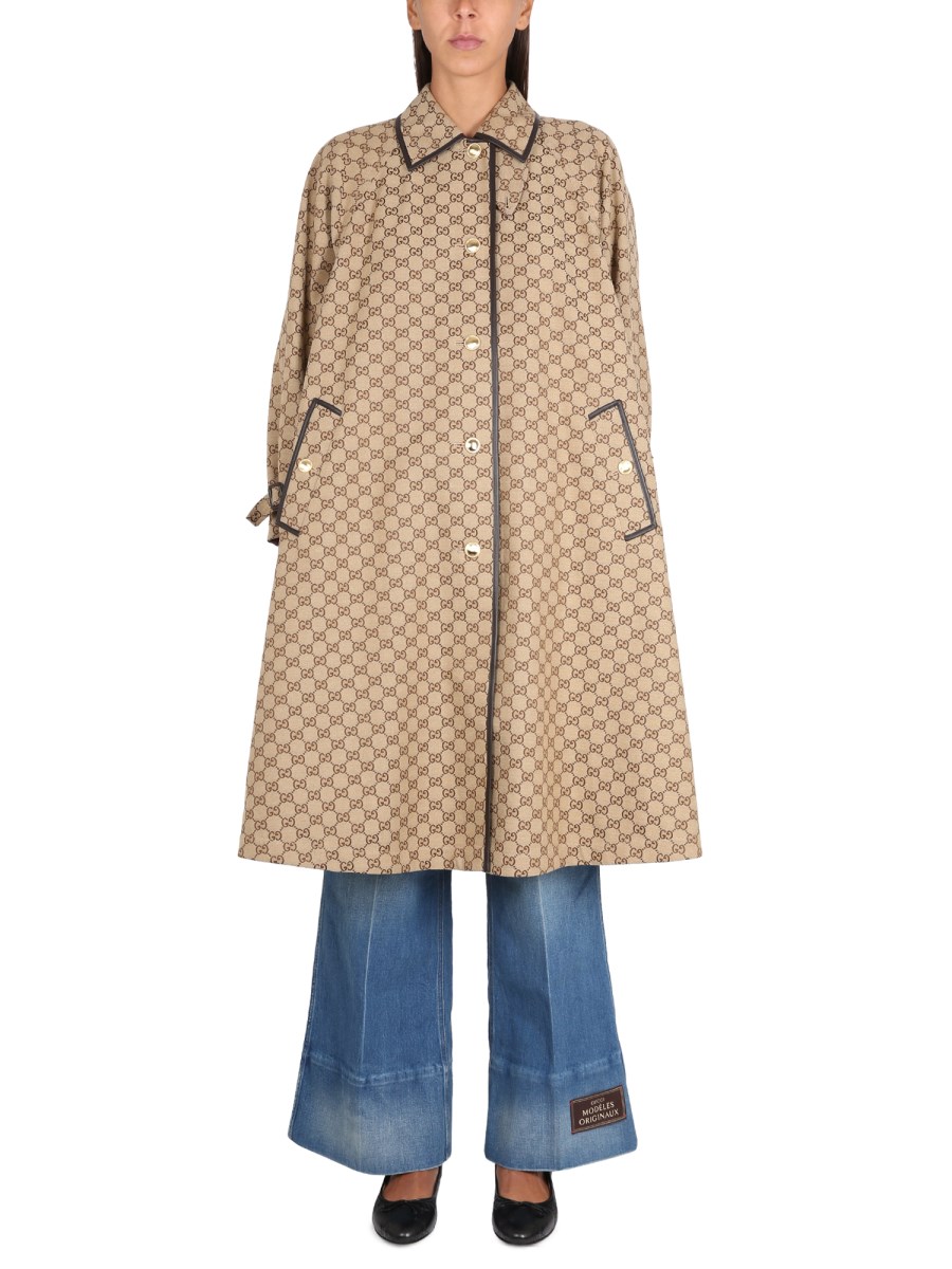 GUCCI GG TARTAN REVERSIBLE COAT Eleonora Bonucci