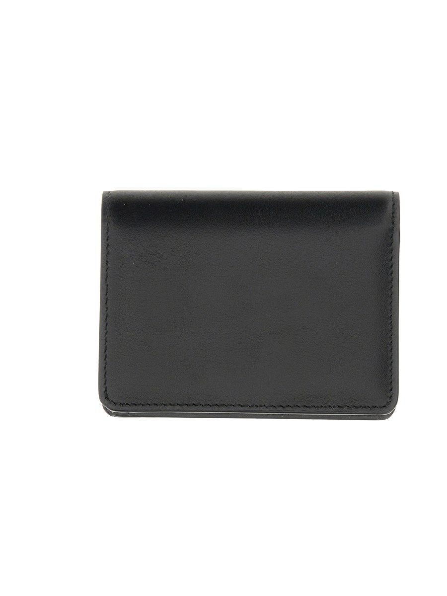 Dolce & Gabbana Blue Leather Dauphine Flap Continental Wallet