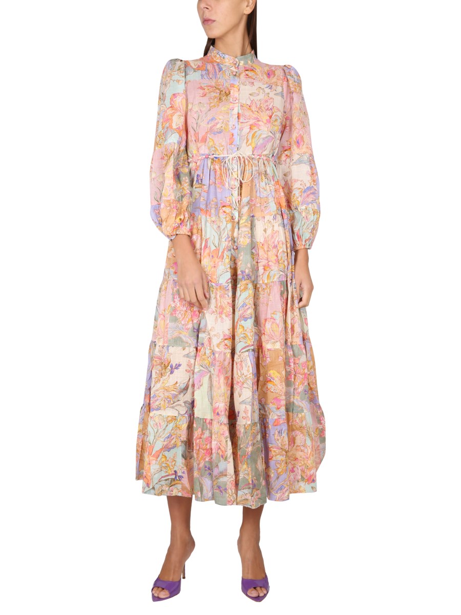 ZIMMERMANN - CIRA DRESS WITH FLOWER PATTERN - Eleonora Bonucci