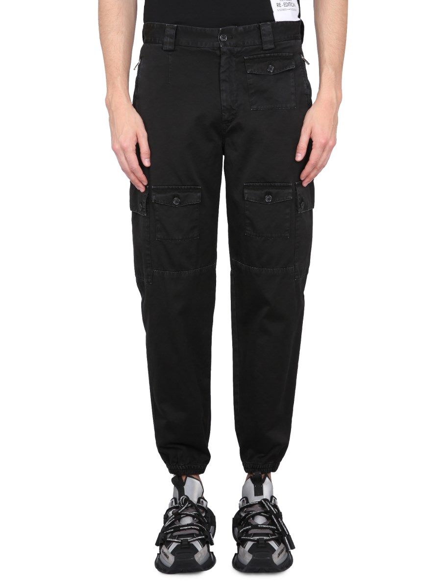 DOLCE & GABBANA PANTALONE CARGO IN COTONE