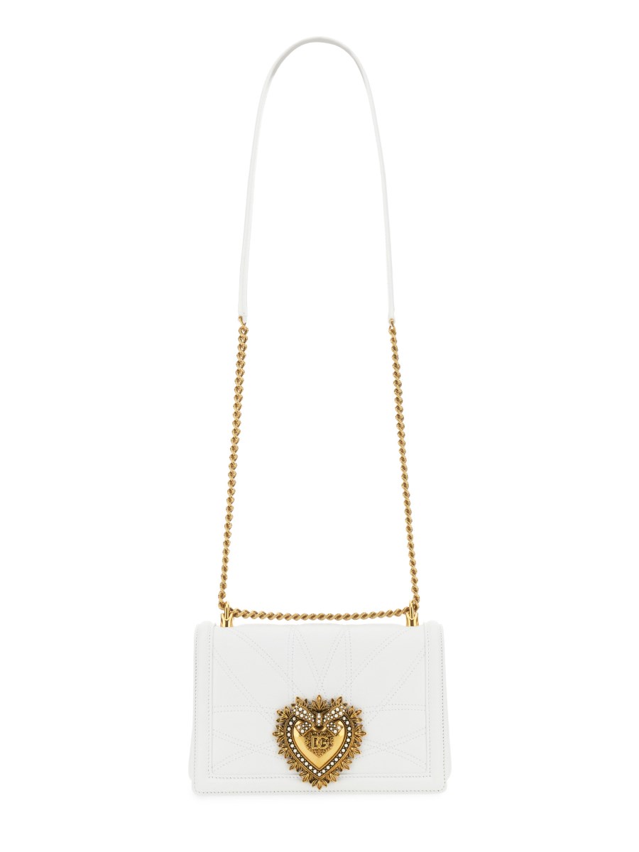 Dolce & Gabbana - The medium-sized white Devotion bag is