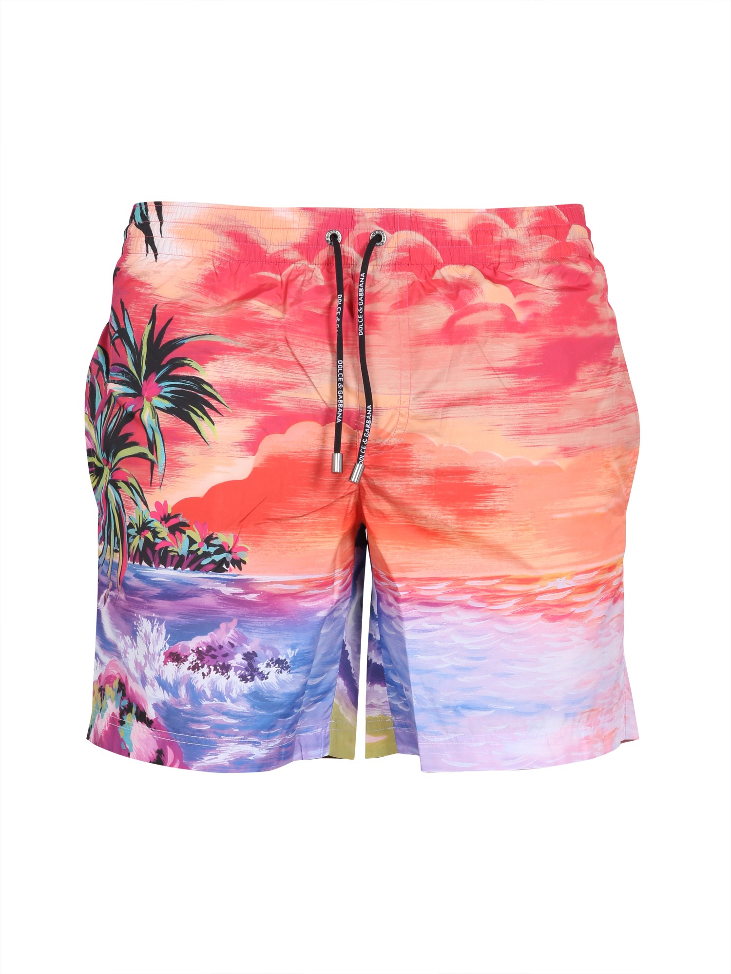 dolce & gabbana sunset print swimsuit