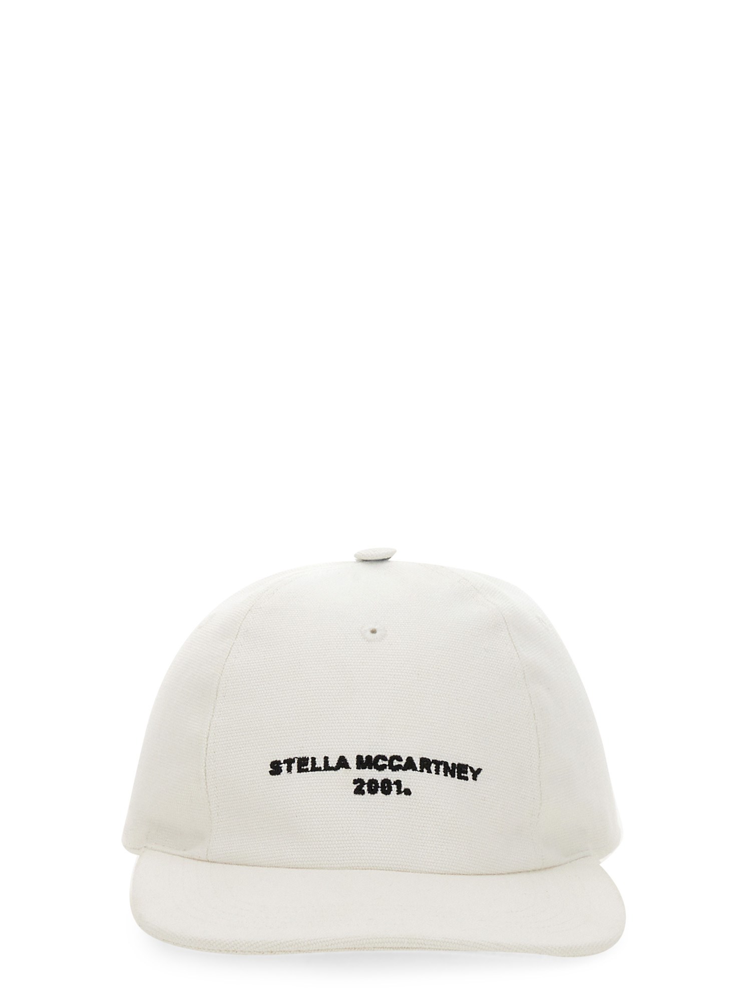 stella mccartney baseball hat with logo embroidery