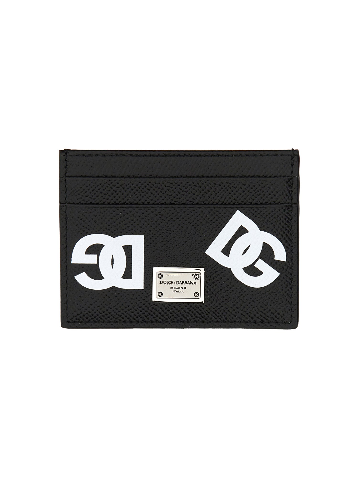 Dolce & Gabbana Card Holder With Logo In Black