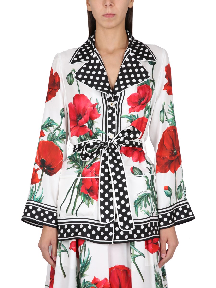 Dolce and gabbana 2024 polka dot shirt