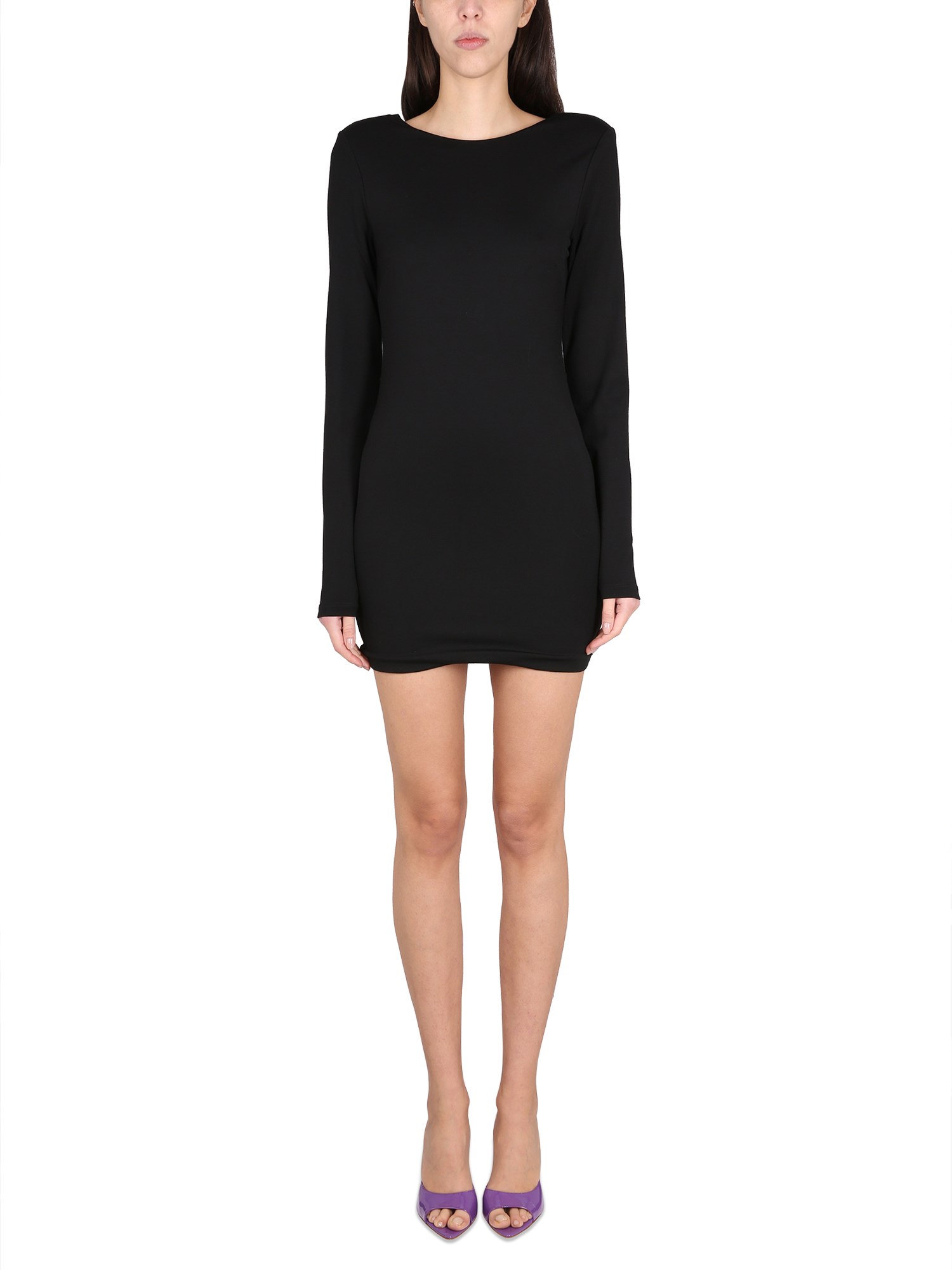 Shop Rotate Birger Christensen Mini Dress In Black