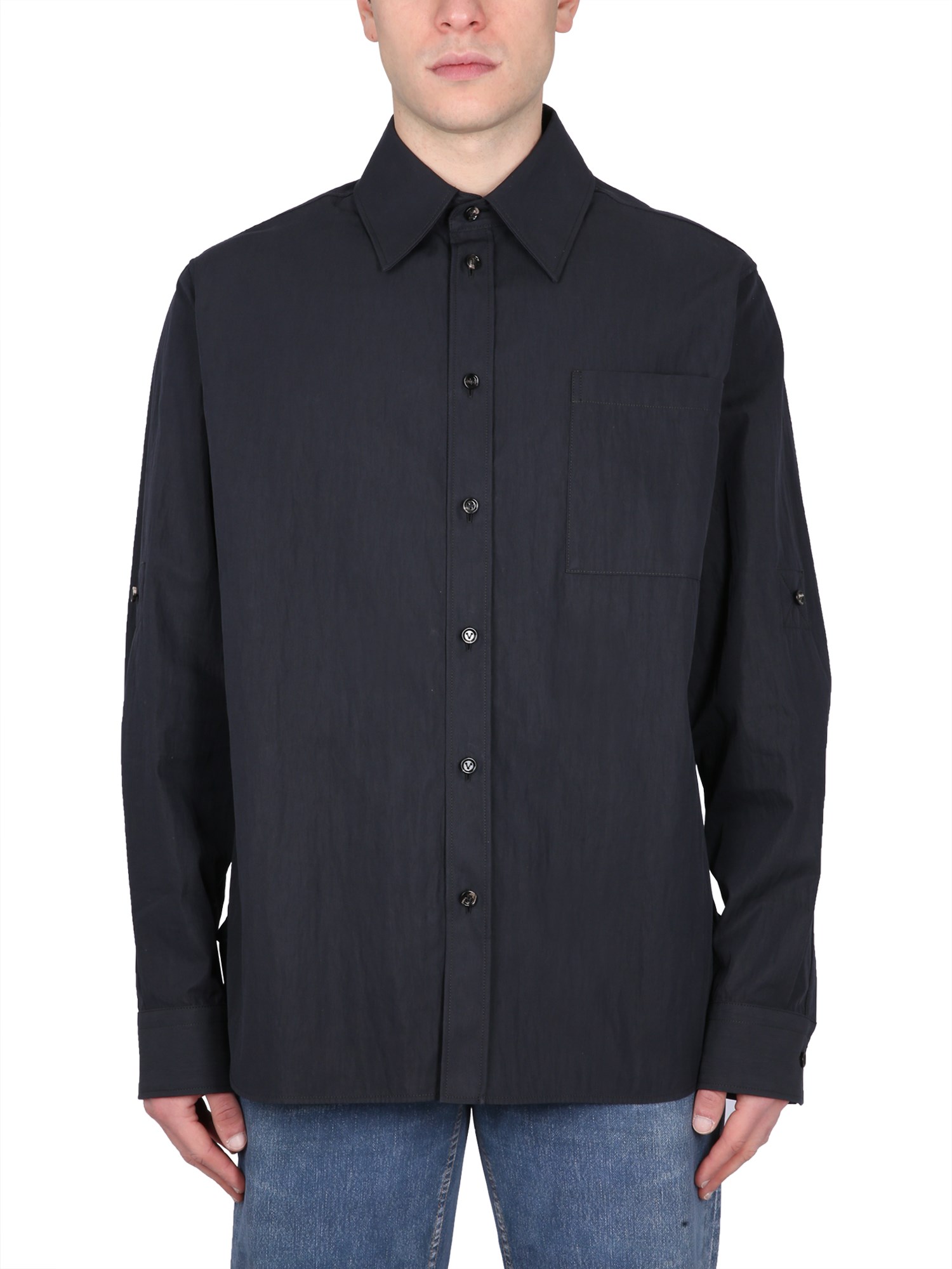 bottega veneta cotton twill shirt