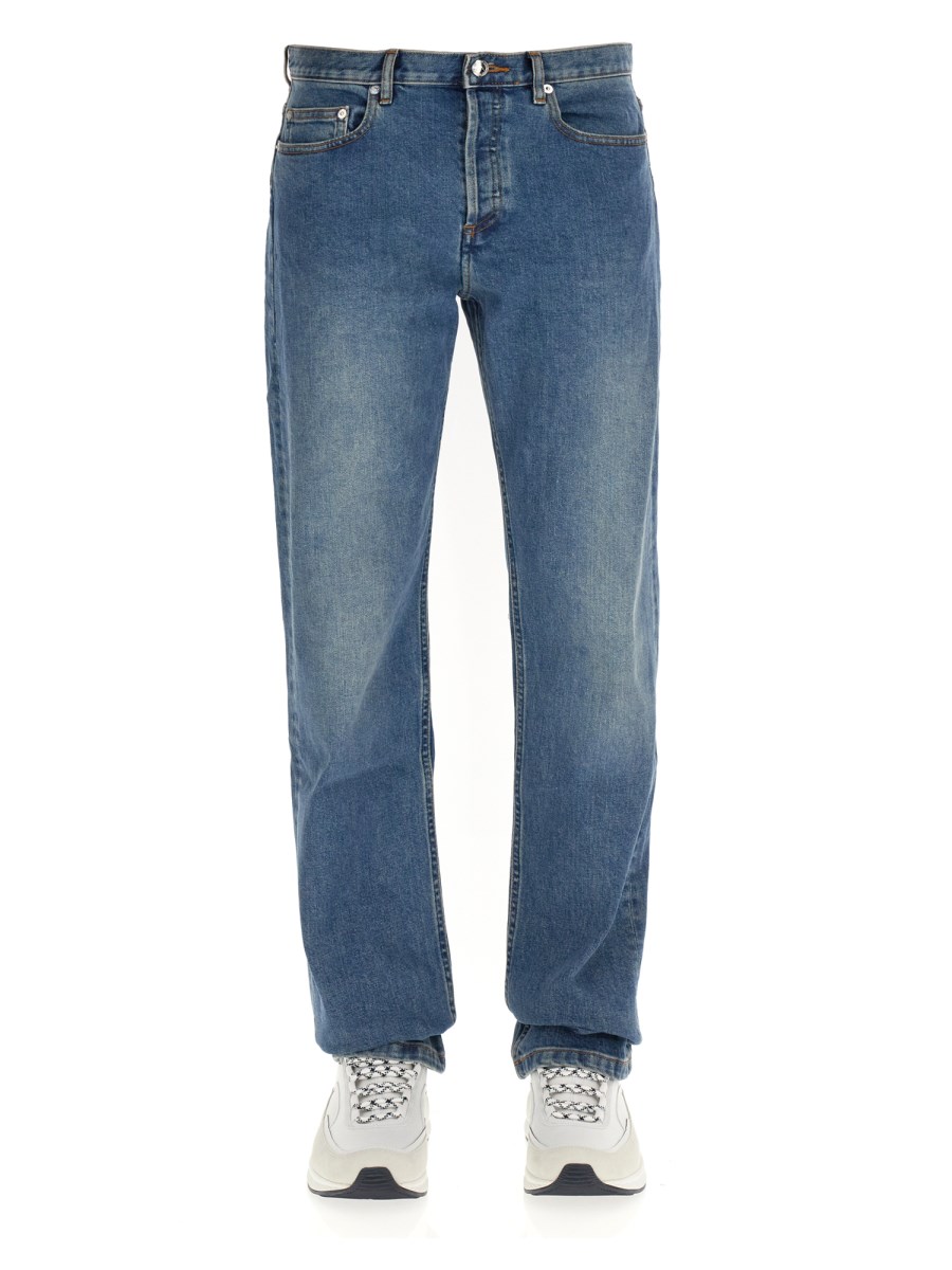 A.P.C. JEANS STRAIGHT LEG IN DENIM DI COTONE