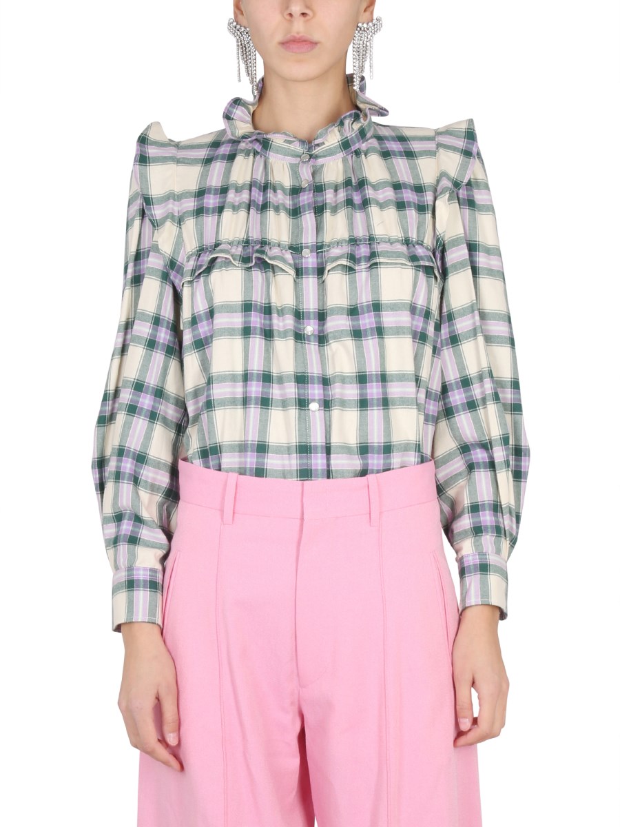 MARANT ÉTOILE Idety denim shirt - Pink