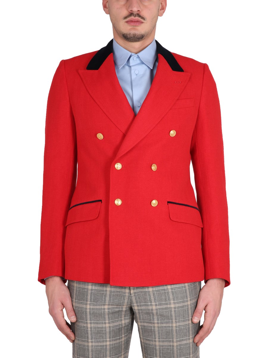 Gucci linen outlet coat