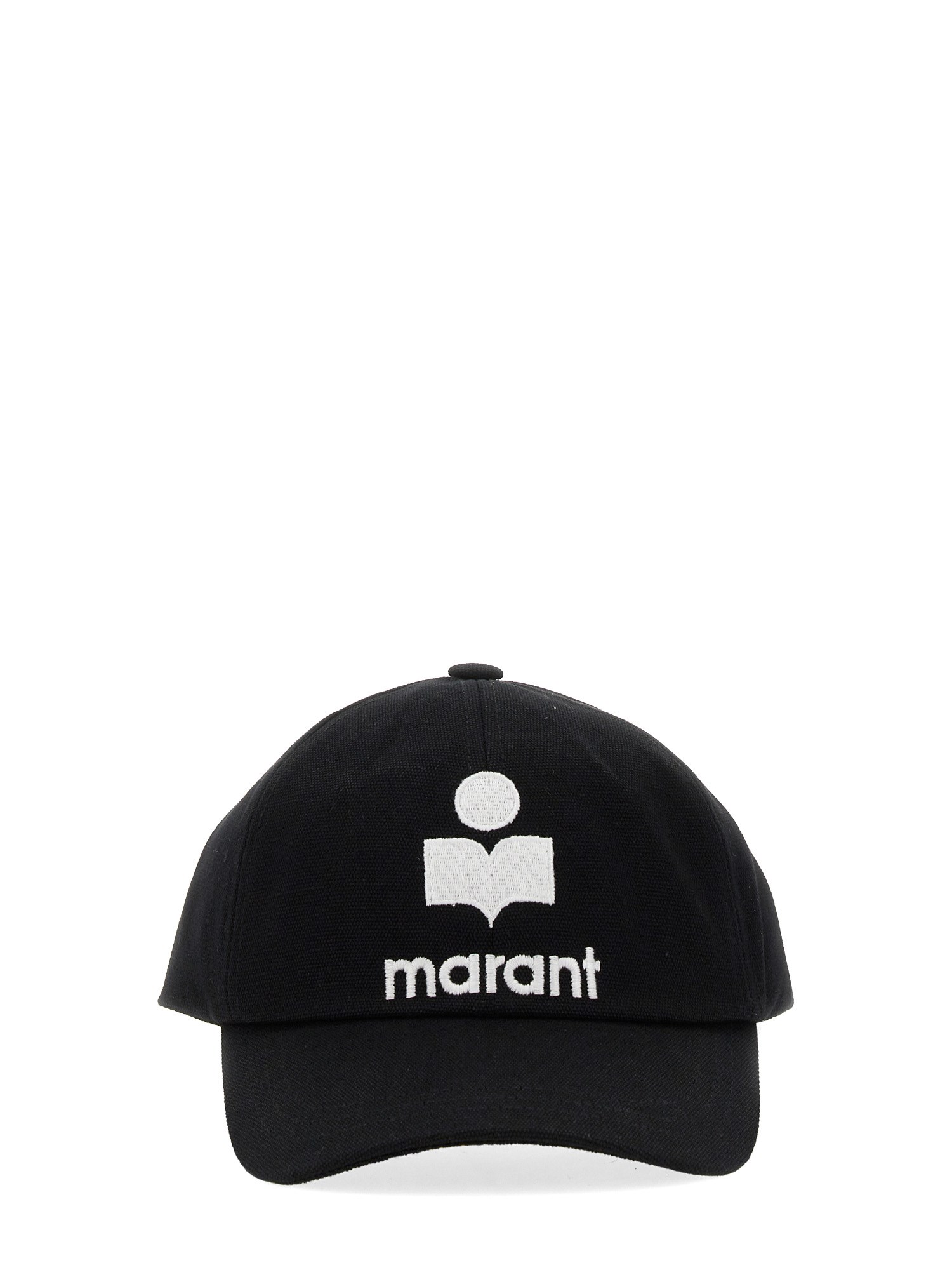 Isabel Marant Tyronyh Logo Cotton Baseball Cap In Black