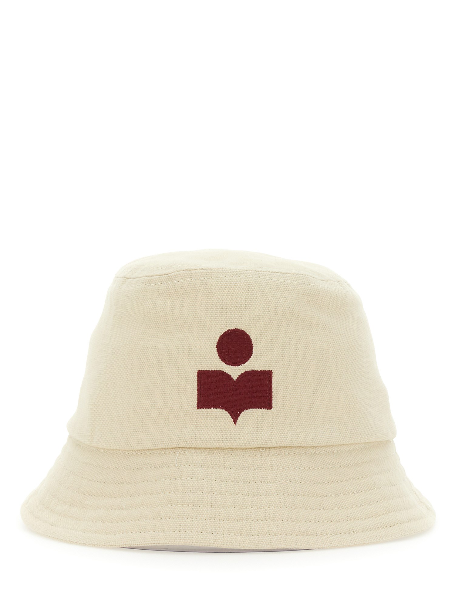 Isabel Marant Haley Cotton Embroidered Bucket Hat In White