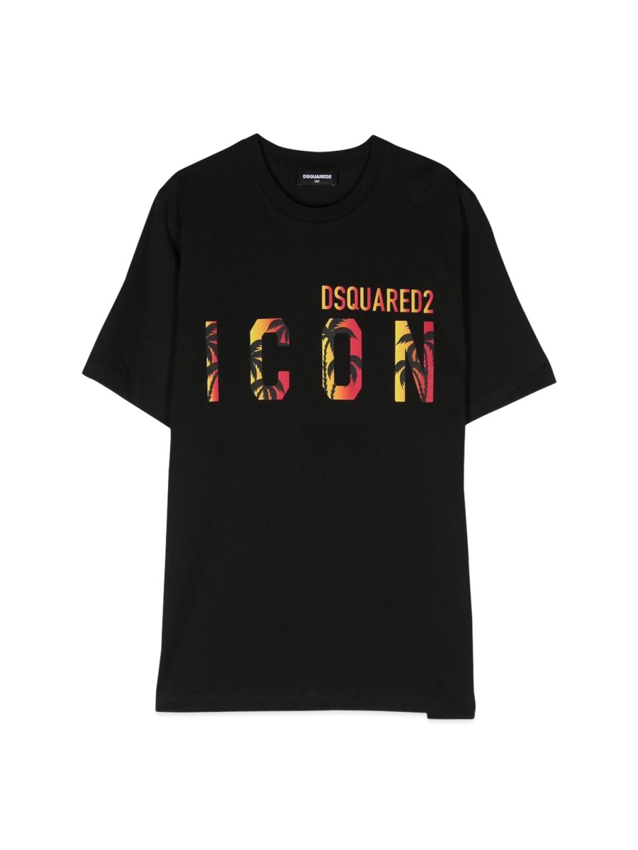 DSQUARED T-SHIRT MC LOGO ICON